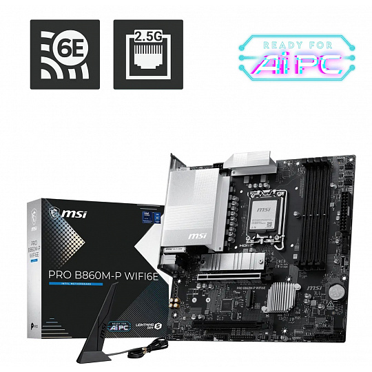 MSI PRO B860M-P WIFI6E/LGA 1851/mATX MSI PRO B860M-P WIFI6E/LGA 1851/mATX