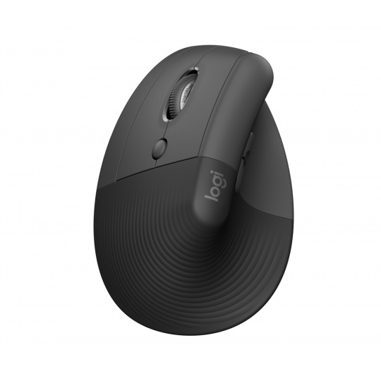 LOGITECH Lift For Business/Ergonomická/Optická/Pro leváky/4 000DPI/Bezdrátová USB + Bluetooth/Grafit