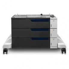 HP 3x500-Sheet Paper Feeder and Stand provides 1500 sheet input capacity. HP 3x500-Sheet Paper Feeder and Stand provides 1500 sheet input capacity.