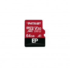 Patriot V30 A1/micro SDXC/64GB/100MBps/UHS-I U3 / Class 10/+ Adaptér