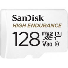 SanDisk High Endurance/micro SDXC/128GB/100MBps/UHS-I U3 / Class 10/+ Adaptér