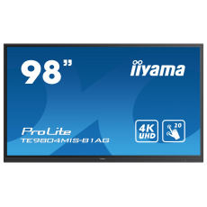 98" iiyama TE9804MIS-B1AG: IPS, 4K, 400cd/m2, 24/7, iiWare, WiFi, 4x Touch Pen, HDMI, USB-C, 20P 98" iiyama TE9804MIS-B1AG: IPS, 4K, 400cd/m2, 24/7, iiWare, WiFi, 4x Touch Pen, HDMI, USB-C, 20P