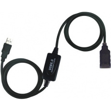 PremiumCord USB 2.0 repeater a prodlužovací kabel A/M-A/F 10m