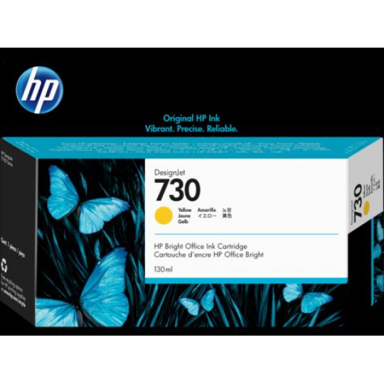 HP 730 130-ml Yellow Ink Cartridge