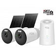 iGET HGWNK108402S - kamerový bateriový 2K Wi-Fi set, 10CH NVR + 2x kamera se solár. panelem, 9000mAh