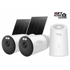 iGET HGWNK108402S - kamerový bateriový 2K WiFi set, 10CH NVR + 2x kamera se solár. panelem, 9000mAh iGET HGWNK108402S - kamerový bateriový 2K WiFi set, 10CH NVR + 2x kamera se solár. panelem, 9000mAh