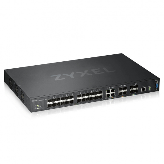 Zyxel XGS4600-32F, 32-port Managed Layer3+ Gigabit switch, 24x Gigabit SFP + 4x Gigabit dual personality (RJ45/SFP) + 4x