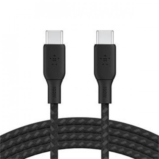 Belkin BOOST CHARGE™ USB-C na USB-C kabel 100W, 2m, černý - odolný