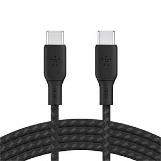 Belkin BOOST CHARGE™ USB-C/USB-C kabel 100W, 2m, černý - odolný
