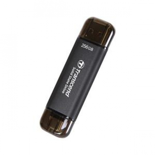 Transcend ESD310C 256GB, External SSD, USB 10Gbps Type C/A, 1050MB/R, 950MB/W, černý