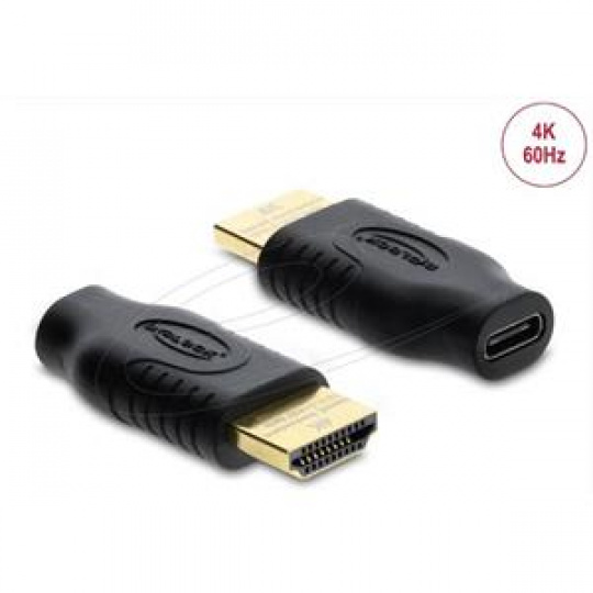 Delock Adaptér z rozhraní USB Type-C™ na HDMI (DP Alt Mode), 4K, 60 Hz, s podporou HDR a HDCP