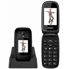 EVOLVEO EasyPhone FD, mobilní telefon pro seniory s nabíjecím stojánkem (černá barva) EVOLVEO EasyPhone FD, mobilní telefon pro seniory s nabíjecím stojánkem (černá barva)