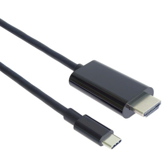 PremiumCord USB-C(M) -> HDMI (M), max. rozlišení 4K@60Hz, 2m, černý