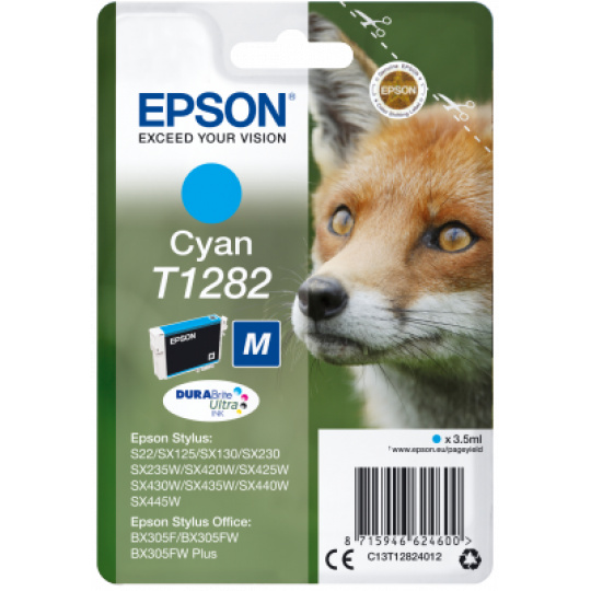 Epson Singlepack Cyan T1282 DURABrite Ultra Ink