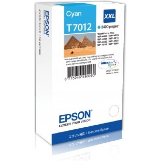 WP4000/4500 Series Ink Cartridge XXL Cyan 3.4k