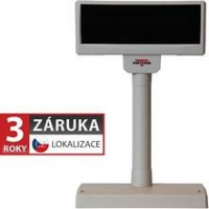 LCD zákaznický displej Virtuos FL-2024LW 2x20, USB, 5V, béžový LCD zákaznický displej Virtuos FL-2024LW 2x20, USB, 5V, béžový