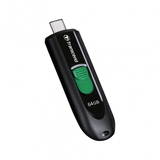 Transcend 64GB JetFlash 790C, USB-C (3.2 Gen 1) flash disk, černý