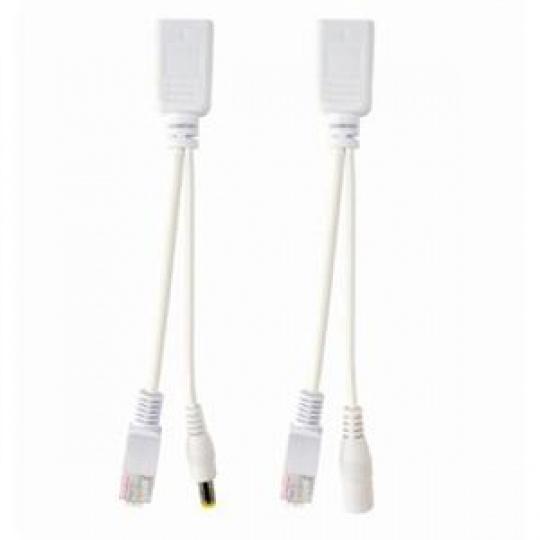 GEMBIRD UTP pasivní PoE adaptér, injector kit 0,15m