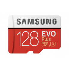 Micro SDXC 128GB Samsung EVO Plus + SD adaptér Micro SDXC 128GB Samsung EVO Plus + SD adaptér