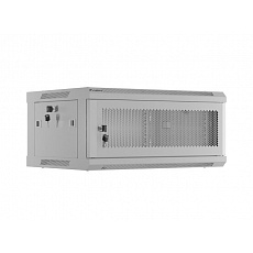 LANBERG INSTALAČNÍ STOJAN 19" 4U 600X450 ŠEDÉ PERFOROVANÉ DVEŘE (PLOCHÉ BALENÍ)