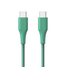 ER POWER kabel USB-C/C GRS 60W 120cm zelený ER POWER kabel USB-C/C GRS 60W 120cm zelený