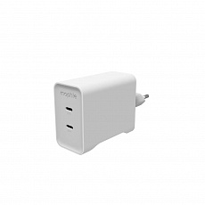 GaN USB-C Dual 67W White GaN USB-C Dual 67W White