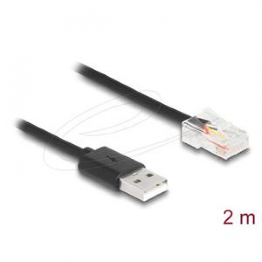 Delock Komunikační kabel UPS, z USB 2.0 Typu-A na USB RJ50, 2 m Delock Komunikační kabel UPS, z USB 2.0 Typu-A na USB RJ50, 2 m