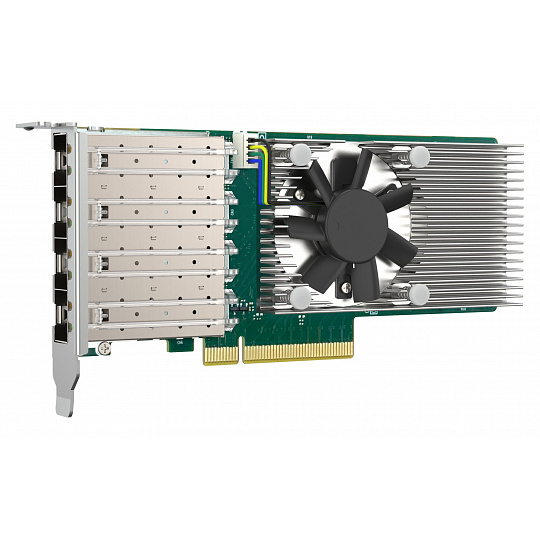QNAP QXG-25G4SF-BCM, 4x25GbE SFP28, PCIe 4.0x8 QNAP QXG-25G4SF-BCM, 4x25GbE SFP28, PCIe 4.0x8