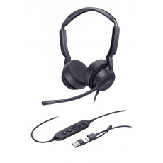 Yealink UH42 Dual UC USB-C/A, drátová náhlavní Yealink UH42 Dual UC USB-C/A, drátová náhlavní
