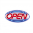 Dekorativní PLEXI LED neon Open modro-červený
