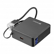 Sandberg Nano Powerbank 10000 mAh PD20W, kompaktní powerbanka s USB-C kabelem, černá Sandberg Nano Powerbank 10000 mAh PD20W, kompaktní powerbanka s USB-C kabelem, černá