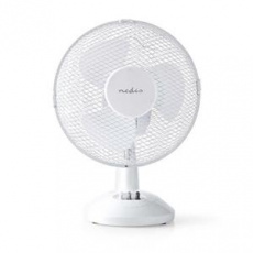 Nedis FNTB10CWT30 - Stolní Ventilátor | Síťové napájení | Průměr: 300 mm | 35 W | Rotace | 3-Rychlostní | Bílá Nedis FNTB10CWT30 - Stolní Ventilátor | Síťové napájení | Průměr: 300 mm | 35 W | Rotace | 3-Rychlostní | Bílá