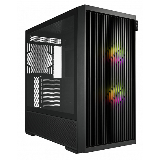 FSP M330-BA/Midi Tower/Transpar./Černá