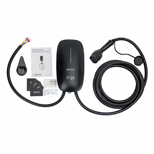 Platinet Wallbox PWB11S 11kW (16A), Type 2, Wi-Fi/Bluetooth, 7m kabel, černá Platinet Wallbox PWB11S 11kW (16A), Type 2, Wi-Fi/Bluetooth, 7m kabel, černá