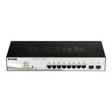 D-Link DGS-1210-10P, 10-port 10/100/1000 Gigabit PoE Smart Switch including 2x SFP