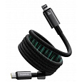 Baseus Magnetický nabíjecí kabel Tungsten USB-C/Lightning 1m 20W černý