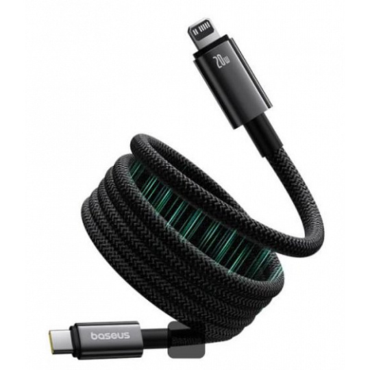 Baseus Magnetický nabíjecí kabel Tungsten USB-C/Lightning 1m 20W černý Baseus Magnetický nabíjecí kabel Tungsten USB-C/Lightning 1m 20W černý