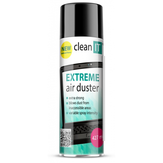 CLEAN IT stlačený plyn EXTREME 500g, nehořlavý