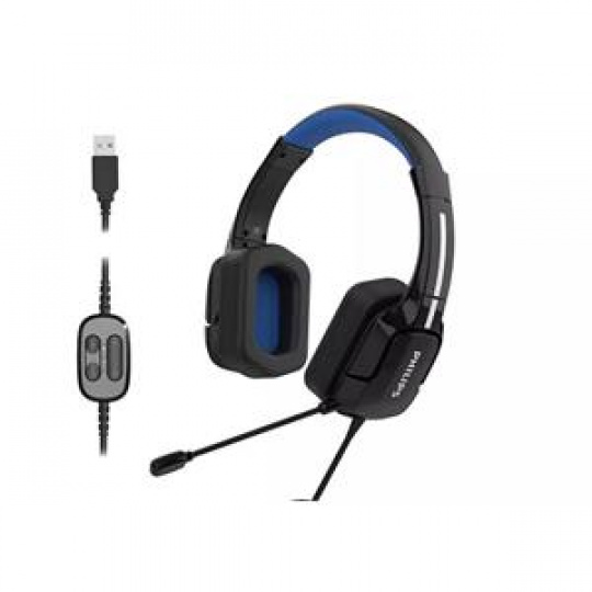 Philips TAGH401BL USB Wired DIRAC 3D Spatial Sound Gaming Headset - Herní sluchátka