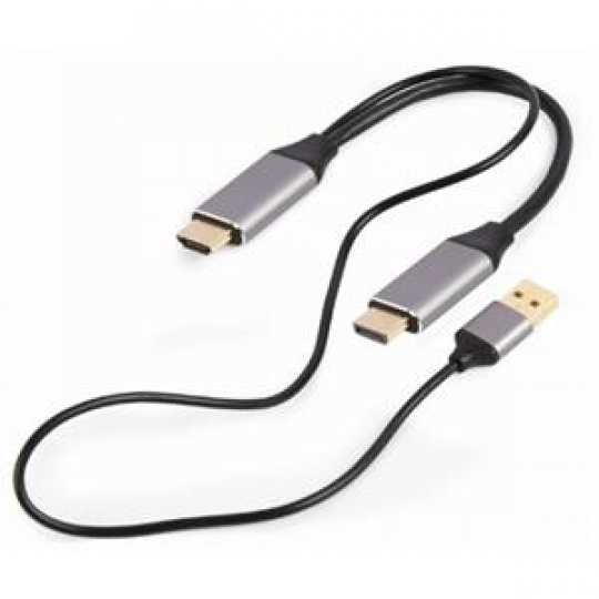 GEMBIRD Kabel aktivní adaptér HDMI samec na DisplayPort samec