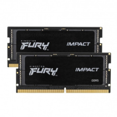 Kingston FURY Impact/SO-DIMM DDR5/32GB/6400MHz/CL38/2x16GB/Black