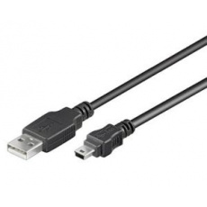 PremiumCord Kabel mini USB, A-B, 5pinů, 1m