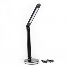 Platinet stolní LED lampa 12W stmívatelná, dotykové ovládání, USB port, černá Platinet stolní LED lampa 12W stmívatelná, dotykové ovládání, USB port, černá