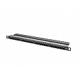 PATCH PANEL 24 PORTŮ 0,5U 19" CAT.5E UTP ČERNÝ LANBERG