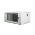 Nástěnný rack 19'' 4U 600X450mm šedý flat pack