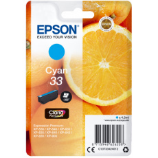 Epson Singlepack Cyan 33 Claria Premium Ink