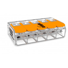 Elektro WAGO Spojovací svorka COMPACT pro všechny druhy vodičů, Max. 6 mm², 5 vodiče s páčkami Elektro WAGO Spojovací svorka COMPACT pro všechny druhy vodičů, Max. 6 mm², 5 vodiče s páčkami