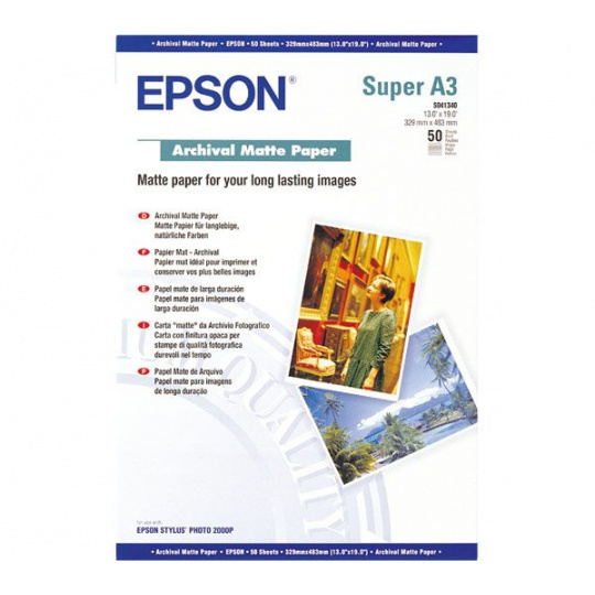 EPSON A3+, Archival Matte Paper (50listů)