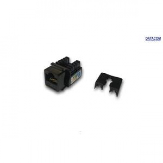 DATACOM Keystone RJ45 UTP CAT5E (DUAL) MINI černý