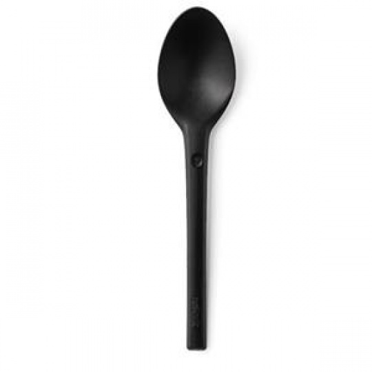 REFORK - Lžíce z přírodního materiálu, black, 25ks